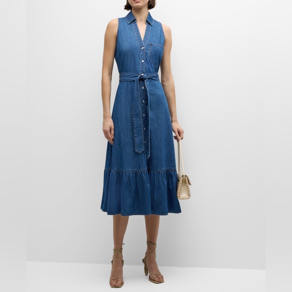 Veronica Beard
Edwina Sleeveless Chambray Dress